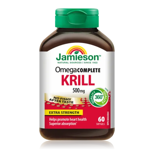 Jamieson 자미에슨 Omega Complete 슈퍼 크릴 500 mg 60 소프트젤 | 매일 업데이트되는 특가 상품 | VITASHOP