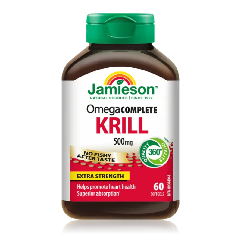 Jamieson 자미에슨 Omega Complete 슈퍼 크릴 500 mg 60 소프트젤 | 매일 업데이트되는 특가 상품 | VITASHOP