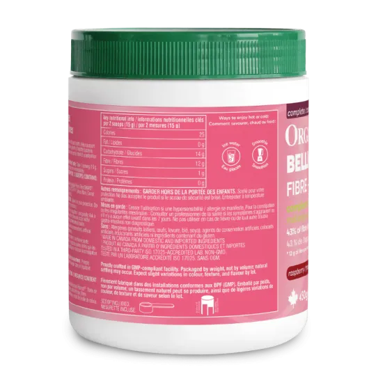 Organika Belli-Bliss Fibres Complètes Framboise Poudre 450 g | Prix imbattables, Offres quotidiennes | VITASHOP