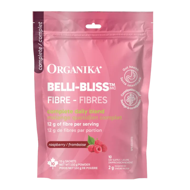 Organika Belli-Bliss 完全纤维覆盆子 15克 x 10 小袋 | 无与伦比的价格，每日优惠 | VITASHOP