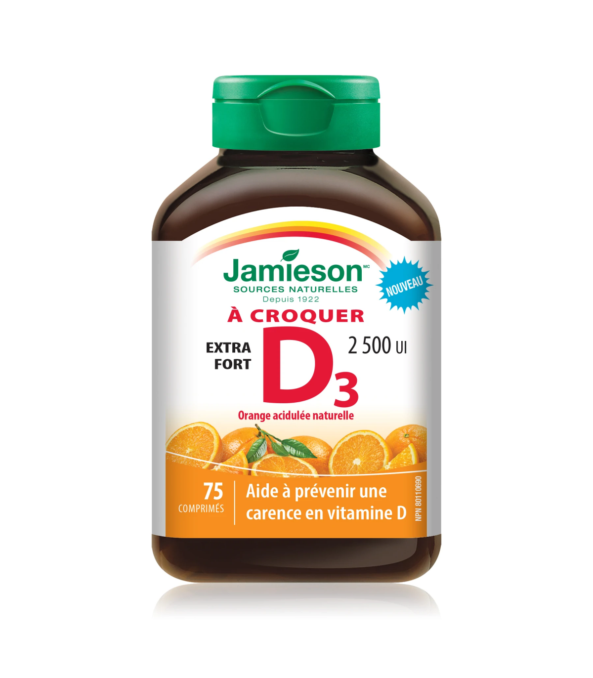 Jamieson Vitamin D3 Ex Strength 2,500 IU 75 Chewable Tablets | Unbeatable Prices, Daily Deals | VITASHOP