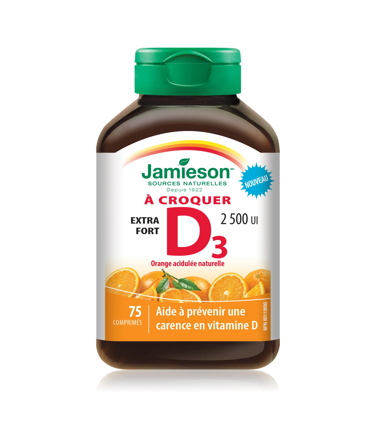 Jamieson Vitamin D3 Ex Strength 2,500 IU 75 Chewable Tablets | Unbeatable Prices, Daily Deals | VITASHOP