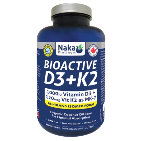 Naka Platinum D3+K2 300 Softgels | 每天不同折扣, 全网最低价格 | 种类齐全的保健品店铺 VITASHOP, 只有你想不到, 没有你买不到 !