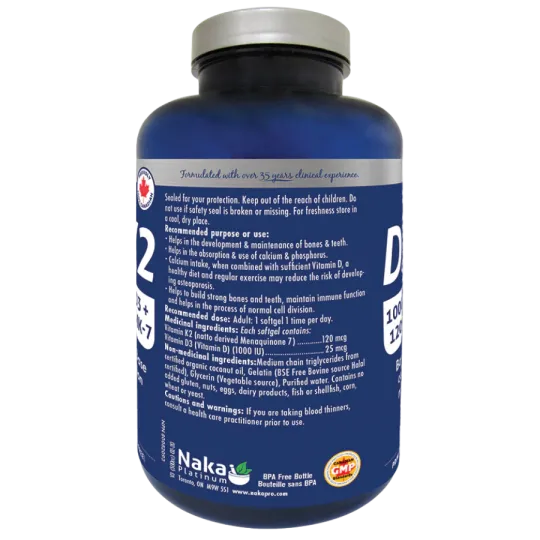 Naka Platinum D3+K2 300 Softgels | Unbeatable Prices, Daily Deals | VITASHOP