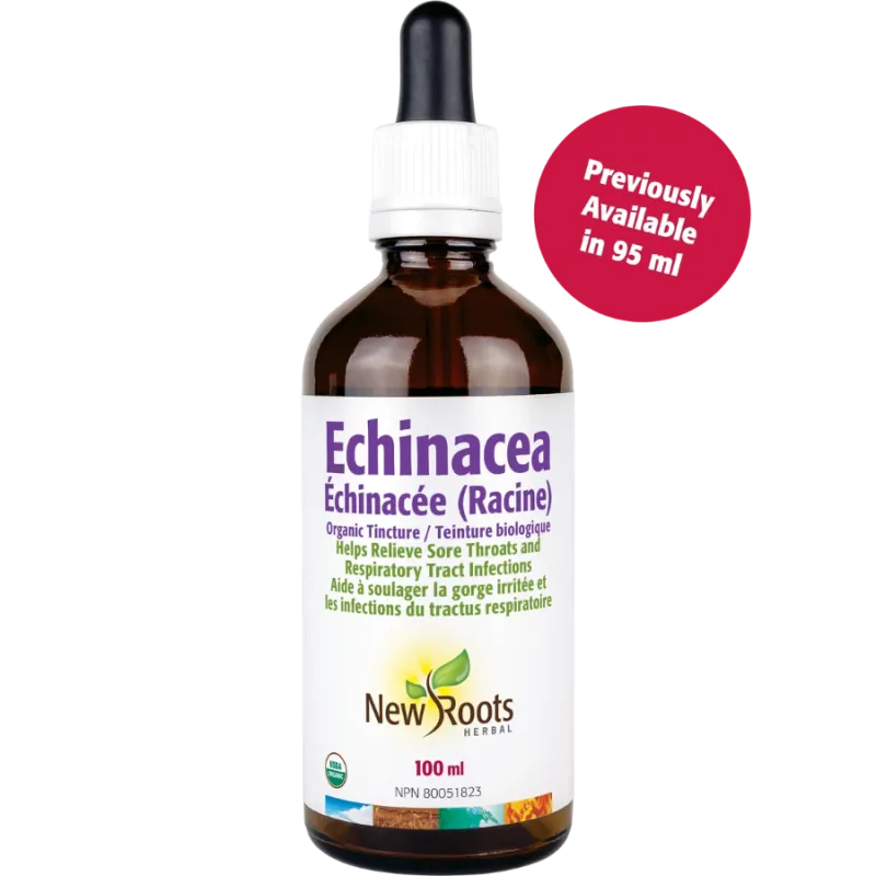 New Roots Echinacea Certified Organic 100 mL | Unbeatable Prices, Daily Deals | VITASHOP
