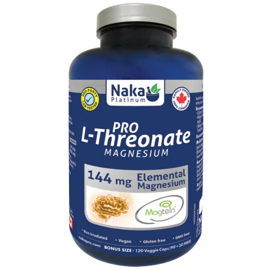 Naka 나카 Platinum Mag L-트레오네이트 144 mg 120 식물성 캡슐 | 매일 업데이트되는 특가 상품 | VITASHOP