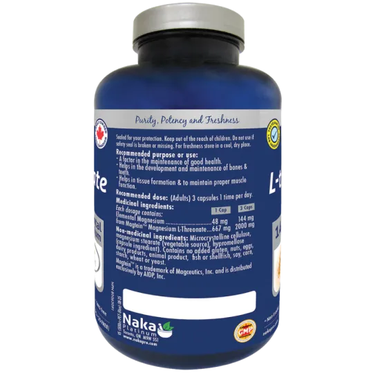 Naka Platinum Mag L-threonate 144 mg 120 Vegi Capsules | Unbeatable Prices, Daily Deals | VITASHOP