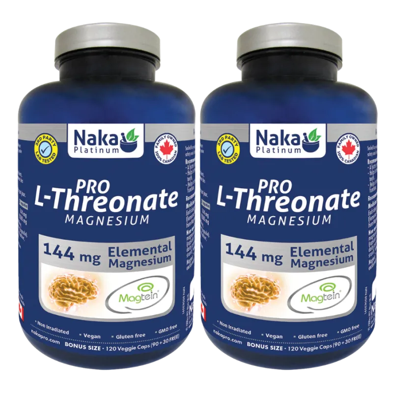 Naka [2 for Deal] Platinum Mag L-threonate 144 mg 120 丸状胶囊 | 每天不同折扣, 全网最低价格 | 种类齐全的保健品店铺 VITASHOP, 只有你想不到, 没有你买不到 !