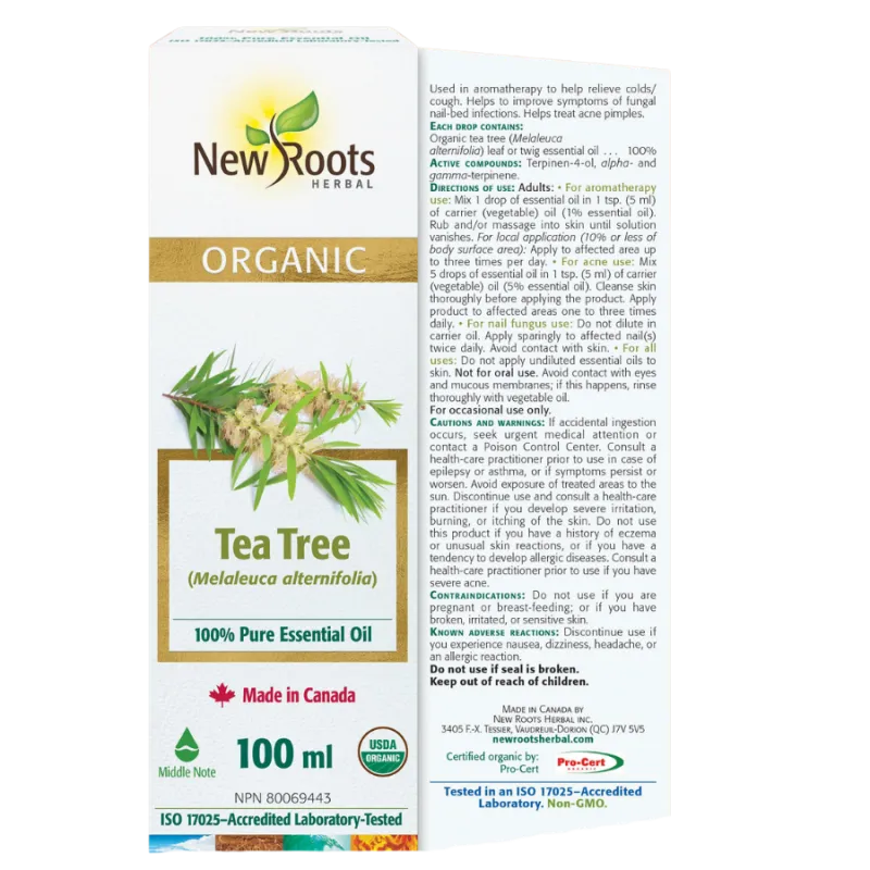 New Roots Tea Tree Essential Oil 100 ml | Unbeatable Prices, Daily Deals | VITASHOP