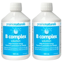 Prairie Naturals [2 for Deal] Liquid B Complex Solution B Complex with Methylcobalamin 500 ml | Unbeatable Prices, Daily Deals |
