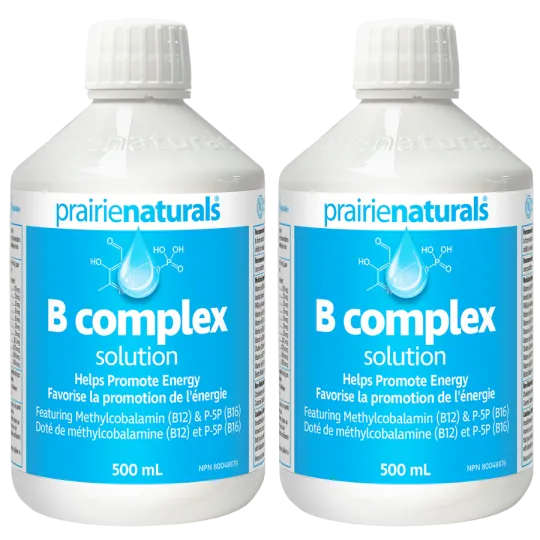 Prairie Naturals [2 for Deal] 프레리 내추럴스 리퀴드 B 콤플렉스 솔루션 B 콤플렉스 with Methylcobalamin 500 ml | 매일 업데이트되는 특가 상품 | VITASHOP