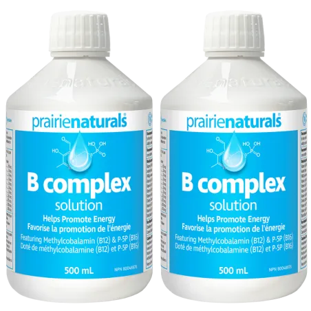 Prairie Naturals [2 for Deal] Liquid B Complex Solution B Complex with Methylcobalamin 500 ml | Unbeatable Prices, Daily Deals |