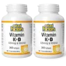 Vitamin K+D 120 mcg / 1000 IU, 360 Softgels | Safest & Easiest Shopping Vitamins Online | VITASHOP