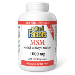 Natural Factors MSM Methyl-sulfonyl-methane 1000 mg, 240 Capsules | Unbeatable Prices, Daily Deals | VITASHOP