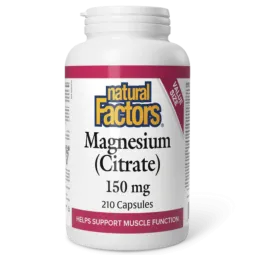 Natural Factors 내추럴 팩터스 구연산마그네슘 150 mg, 210 캡슐 | 매일 업데이트되는 특가 상품 | VITASHOP