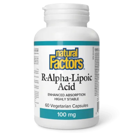 Acide R-Alpha-Lipoïque 100 mg, 60 Capsules Végétariennes | Safest & Easiest Shopping Vitamins Online | VITASHOP