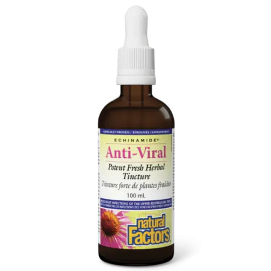 Natural Factors ECHINAMIDE Anti-Viral Potent Fresh Herbal Tincture, 100 mL | 每天不同折扣, 全网最低价格 | 种类齐全的保健品店铺 VITASHOP, 只有你想不到, 没有你买不