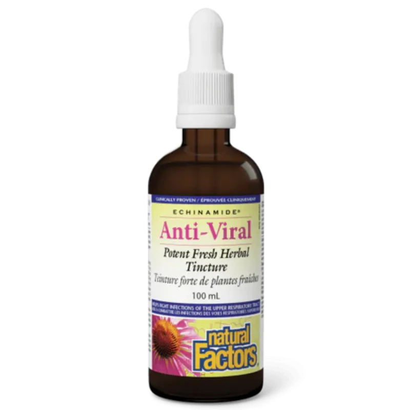Natural Factors ECHINAMIDE Anti-Viral Potent Fresh Herbal Tincture, 100 mL | 每天不同折扣, 全网最低价格 | 种类齐全的保健品店铺 VITASHOP, 只有你想不到, 没有你买不