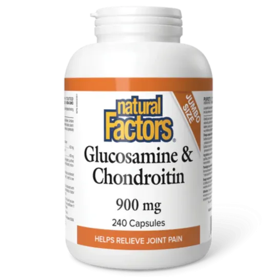 Natural Factors Glucosamine & Chondroitin 900 mg, 240 Capsules | Unbeatable Prices, Daily Deals | VITASHOP