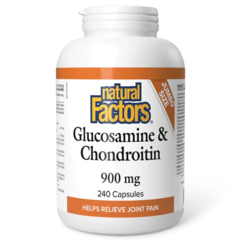 Natural Factors Glucosamine & Chondroitin 900 mg, 240 Capsules | Unbeatable Prices, Daily Deals | VITASHOP