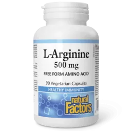 Natural Factors 내추럴 팩터스 L-아르기닌 500mg, 식물성 캡슐 90정 | 매일 업데이트되는 특가 상품 | VITASHOP