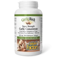 GarlicRich Super Strength Garlic Concentrate 500 mg, 180 Enteripure Softgels | Safest & Easiest Shopping Vitamins Online | VITAS