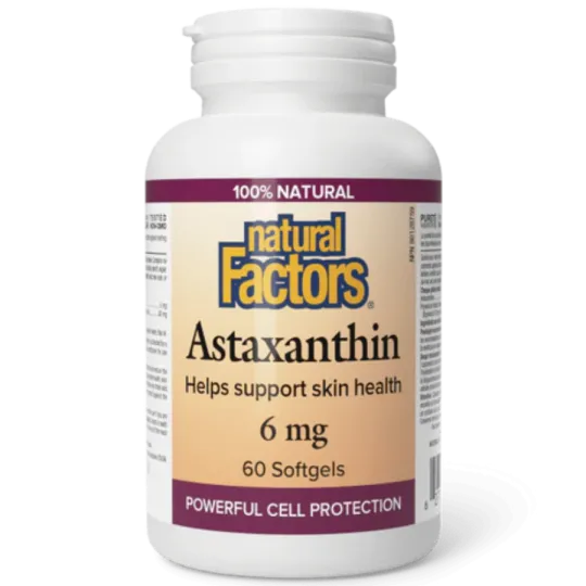 Natural Factors Astaxanthin 6 mg 60 Softgels