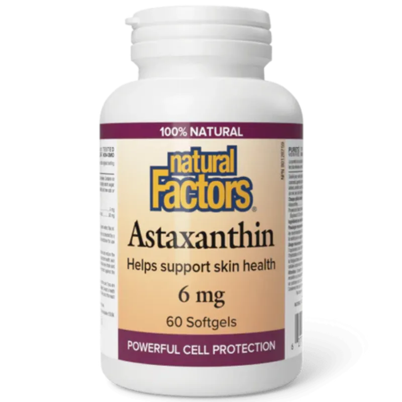 Natural Factors Astaxanthin 6 mg 60 Softgels