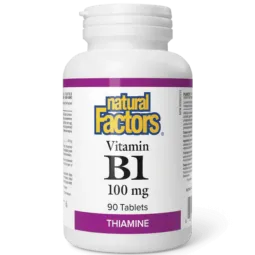 Natural Factors Vitamin B1 100 mg, 90 Tablets | Unbeatable Prices, Daily Deals | VITASHOP