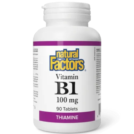 Natural Factors Vitamin B1 100 mg, 90 Tablets | 每天不同折扣, 全网最低价格 | 种类齐全的保健品店铺 VITASHOP, 只有你想不到, 没有你买不到 !