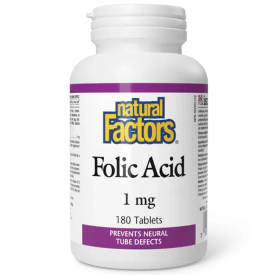 Folic Acid 1 mg, 180 Tablets | Safest & Easiest Shopping Vitamins Online | VITASHOP