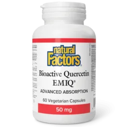 Natural Factors Bioactive Quercetin EMIQ 50 mg, 60 Vegetarian Capsules | Unbeatable Prices, Daily Deals | VITASHOP