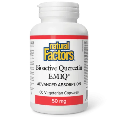 Natural Factors Bioactive Quercetin EMIQ 50 mg, 60 Vegetarian Capsules | Unbeatable Prices, Daily Deals | VITASHOP