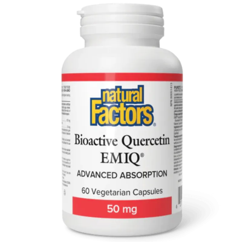 Natural Factors 내추럴 팩터스 생리활성 케르세틴 EMIQ 50mg, 식물성 캡슐 60정 | 매일 업데이트되는 특가 상품 | VITASHOP