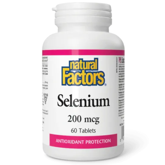 Natural Factors 내추럴 팩터스 셀레늄 200mcg, 60정 | 매일 업데이트되는 특가 상품 | VITASHOP