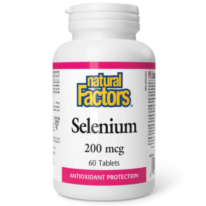Natural Factors 내추럴 팩터스 셀레늄 200mcg, 60정 | 매일 업데이트되는 특가 상품 | VITASHOP