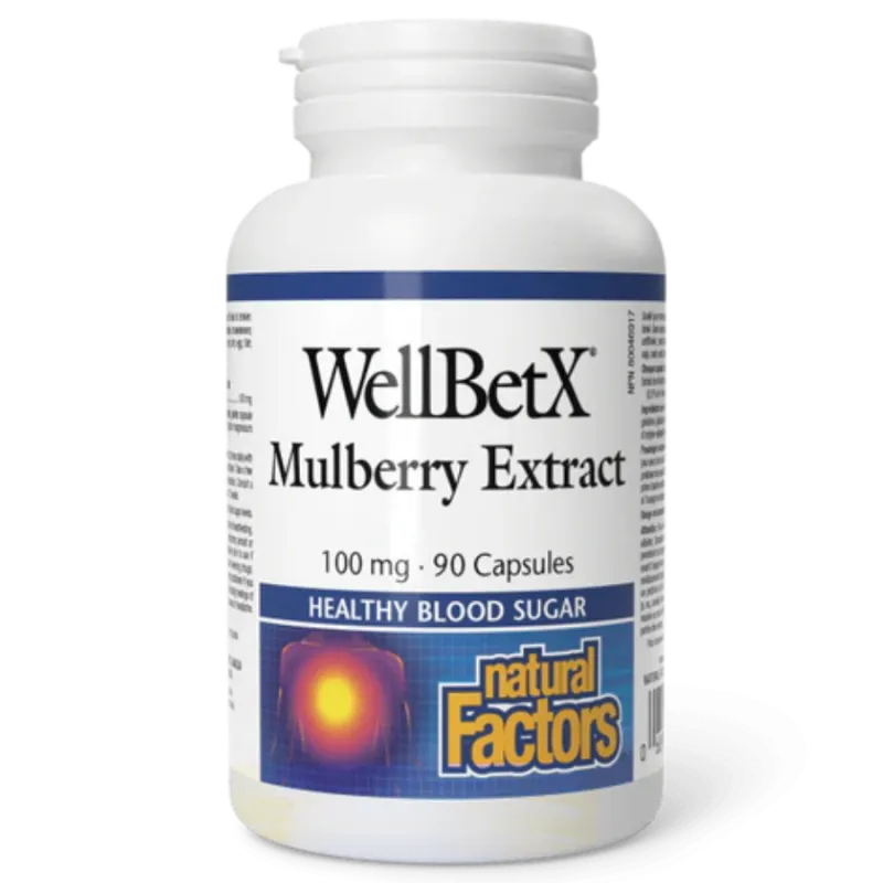 WellBetX Extrait de mûrier 100 mg, 90 Capsules | Safest & Easiest Shopping Vitamins Online | VITASHOP