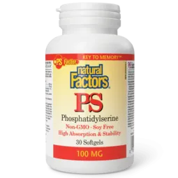 Natural Factors 내추럴 팩터스 PS 포스파티딜세린 100mg, 소프트젤 120정 | 매일 업데이트되는 특가 상품 | VITASHOP