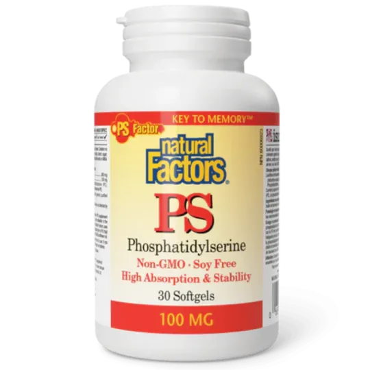 Natural Factors 내추럴 팩터스 PS 포스파티딜세린 100mg, 소프트젤 120정 | 매일 업데이트되는 특가 상품 | VITASHOP