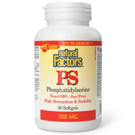Natural Factors 내추럴 팩터스 PS 포스파티딜세린 100mg, 소프트젤 120정 | 매일 업데이트되는 특가 상품 | VITASHOP