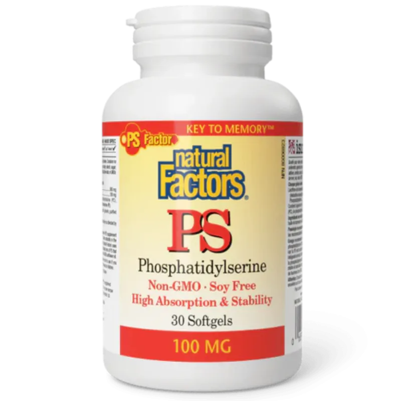 Natural Factors 내추럴 팩터스 PS 포스파티딜세린 100mg, 소프트젤 120정 | 매일 업데이트되는 특가 상품 | VITASHOP