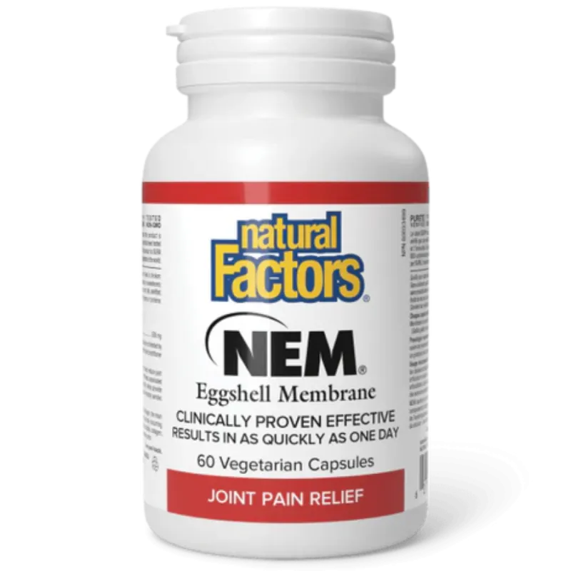 Natural Factors NEM Natural Eggshell Membrane 500 mg, 60 Capsules | Unbeatable Prices, Daily Deals | VITASHOP