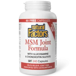 Natural Factors MSM Joint Formula, 240 Capsules | Unbeatable Prices, Daily Deals | VITASHOP