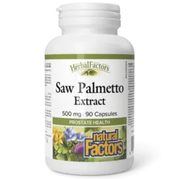Natural Factors 내추럴 팩터스 HerbalFactors 쏘팔메토 500 mg, 90 캡슐 | 매일 업데이트되는 특가 상품 | VITASHOP