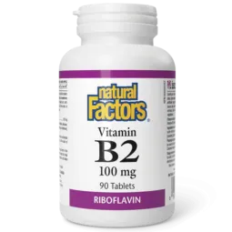 Vitamine B2 100 mg, 90 comprimés | Safest & Easiest Shopping Vitamins Online | VITASHOP