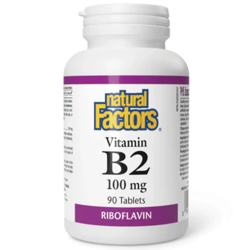 Vitamine B2 100 mg, 90 comprimés | Safest & Easiest Shopping Vitamins Online | VITASHOP