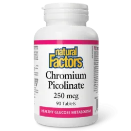 Natural Factors Chromium Picolinate 250 mcg, 90 Tablets | Unbeatable Prices, Daily Deals | VITASHOP