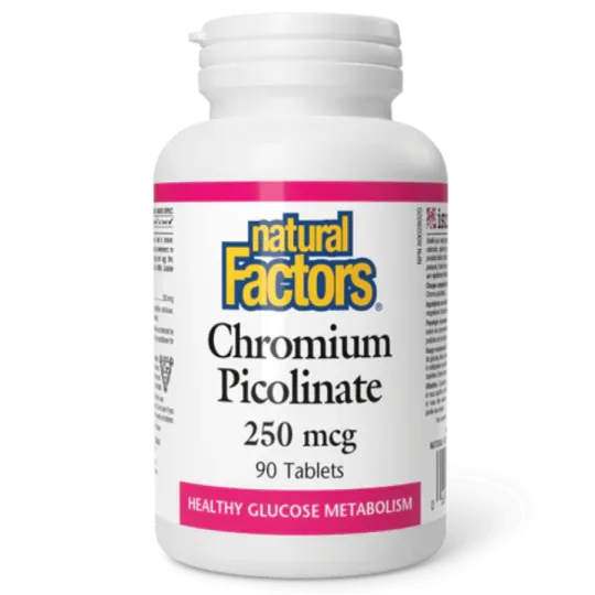 Picolinate de chrome 250 mcg, 90 comprimés | Safest & Easiest Shopping Vitamins Online | VITASHOP