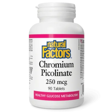 Natural Factors Chromium Picolinate 250 mcg, 90 Tablets | 每天不同折扣, 全网最低价格 | 种类齐全的保健品店铺 VITASHOP, 只有你想不到, 没有你买不到 !