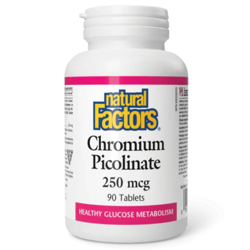 Picolinate de chrome 250 mcg, 90 comprimés | Safest & Easiest Shopping Vitamins Online | VITASHOP